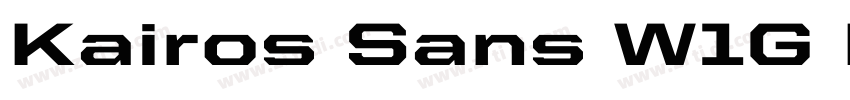 Kairos Sans W1G Ext字体转换
